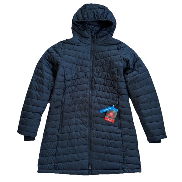 Columbia Women's White Out FS 1.0 Mid Hooded Omni-Heat Jacket, Black - Picture 3 of 10